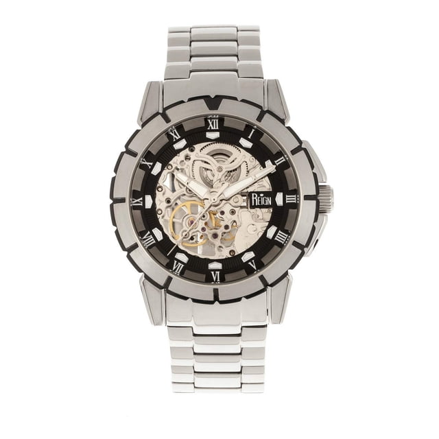 Reloj REIGN Philippe Automático Esqueleto 41mm Negro