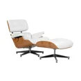thumbnail image 1 of Silla replica Eames Lounge Ottoman Estilo Retro Color Natural con blanco Gaia Herbs Eames Lounge, 1 of 7