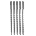 thumbnail image 5 of 5PCS Impact Drill Bits with Carbide Tip Rotary Hammer Bit 2 Flute Spiral Bits for Brick Concrete 210mm 7mm / 0.28in, 5 of 5