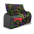 thumbnail image 4 of Haiem Neon Mardi Gras Mailbox Covers Magnetic ,Mailbox Wraps Post Letter Box Cover for Holiday Garden Yard Decor-21x18 in, 4 of 9