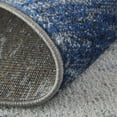 thumbnail image 4 of HomeRoots 513519 10 x 14 ft. Blue & Ivory Abstract Power Loom Stain Resistant Rectangle Area Rug, 4 of 5