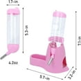 thumbnail image 4 of 3 in 1 Hamster Hanging Water Bottle Pet Auto Dispenser with Base for Dwarf Hamster Mouse Rat Hedgehog, 4 of 8
