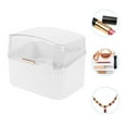 thumbnail image 6 of Zonh Plastic Makeup Storage Box with Lid - White, 6 of 6