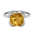 thumbnail image 2 of 2.30 Ct. Ttw Diamond And Cushion Cut Citrine Ring In 10K White Gold, 2 of 7