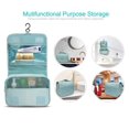 thumbnail image 4 of Tekcoo Large Hanging Travel Toiletry Bag/ Makeup Bag, Cosmetic Bag Travel Makeup Organizer for Accessories, Shampoo, Full Sized Container, Toiletries Mint, 4 of 9