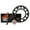 Black Rear Sprocket, variant on Primary Drive 1437620303 Chain and Sprocket Kit - Aluminum Rear/O-Ring Chain Black Rear Sprocket