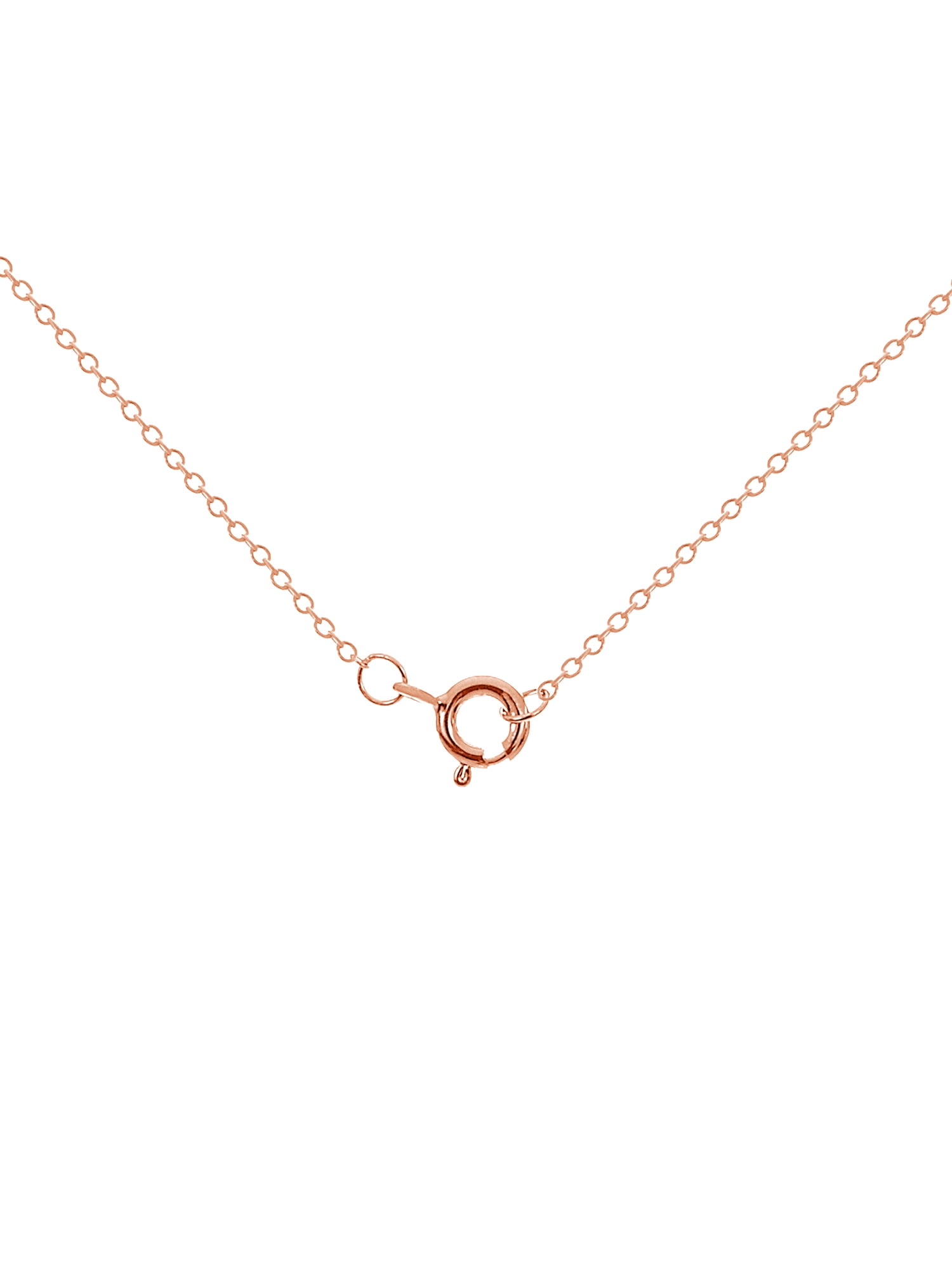 18K Rose Gold Over Sterling Silver CZ Morganite Butterfly Necklace