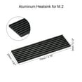thumbnail image 2 of Uxcell Aluminum Heatsink Kit 70x22x3mm Black w Two Silicone Thermal Pads for M.2, for 2280 SSD, 2 of 4