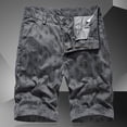 thumbnail image 2 of WREESH Men's Casual Shorts Cargo Shorts Cargo Shorts Running Shorts Multiple Utility Pockets Elastic Waist Cotton Hiking Shorts Dark Gray, 2 of 5