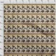 thumbnail image 3 of oneOone Cotton Poplin Twill Tan Fabric Geometric|Leaves & Floral Block Sewing Fabric By The Yard Printed Diy Clothing Sewing Supplies 56 Inch Wide, 3 of 4