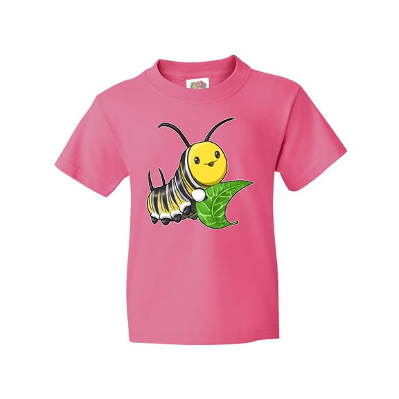 Inktastic Monarch Butterfly Caterpillar- Cute Baby Insect Youth T-Shirt