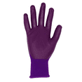 thumbnail image 3 of Red Steer A369 Flowertouch Lawn & Garden Gloves, Nitrile Palm, Purple, Sizes S-L, Sold by Pair (Size Large), 3 of 4