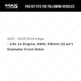 thumbnail image 2 of MAX Advanced Brakes - Front Brake Kit For 2021-2023 Ford Edge| Carbon Ceramic Brake Pad and Rotor Kit| Cross-Drilled Brake Rotors, 2 of 9