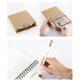 thumbnail image 6 of Desktop Flip Photo Album with Window Cover & Gold Metal Pen, Stand-Up Spiral Scrapbook for Family Memories, DIY Display Calendar Style Photo Holder, Multiple Colors ﻿, 6 of 6