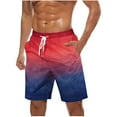 thumbnail image 2 of cllios Swim Trunks Men 7 Inch,Big and Tall Quick Dry Swimming Shorts Summer Hawaiian Beach Shorts Stretch Waist Drawstring Surfing Board Shorts with Pockets, 2 of 5