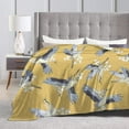 thumbnail image 4 of Birds Print Cozy Ultra-Soft Micro Flannel Versatile Throw Blanket Adult Women Kids Gift 60x50in, 4 of 6