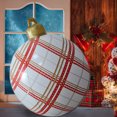 thumbnail image 2 of IFnwsv Inflatable Christmas Ball Ornaments Large PVC Xmas Blow Ball Decorations Giant Inflatable Ornaments for Christmas Blow up Yard Decor, 2 of 4