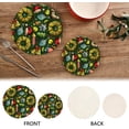 thumbnail image 4 of FREEAMG Christmas Doughnuts Trivets for Hot Pots and Pans and Pot Holders 2PCS – Cotton Rope Round Mats, Hot Pads for Kitchens, Coasters, Placemats, 4 of 7