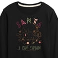 thumbnail image 3 of Disney Winnie The Pooh - Tigger Christmas - Santa I Can Explain - Toddler & Youth Long Sleeve Graphic T-Shirt, 3 of 5