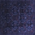 thumbnail image 1 of Ahgly Company Machine Washable Indoor Square Persian Blue Traditional Area Rugs, 8' Square, 1 of 4