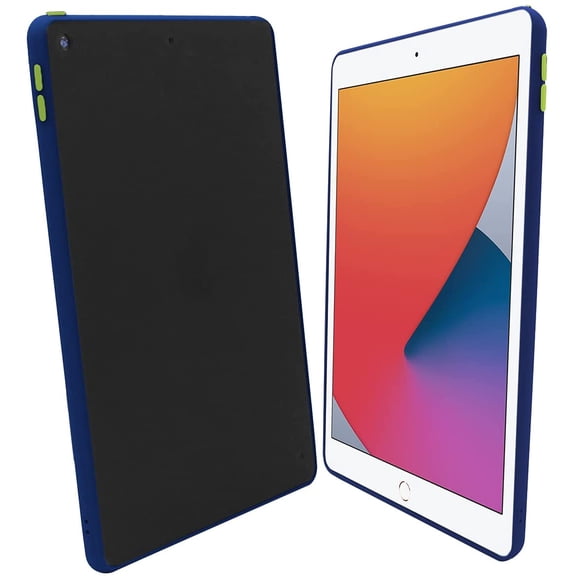 KIQ iPad 10.2 Case, 9th Gen, 8th Gen, 7th Gen TPU&PC Skin Cover for Apple iPad 10.2-inch 9/8/7 [Navy Blue]