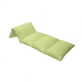 thumbnail image 4 of Leaf Floor Pillow Lounger Cover, Pattern with Leaves in the Springtime Greenery Bushes Ecology Garden Growth, Nap Mat Printed Fabric Case for 5 Pillows, 88" x 36", Apple Green White, by Ambesonne, 4 of 5