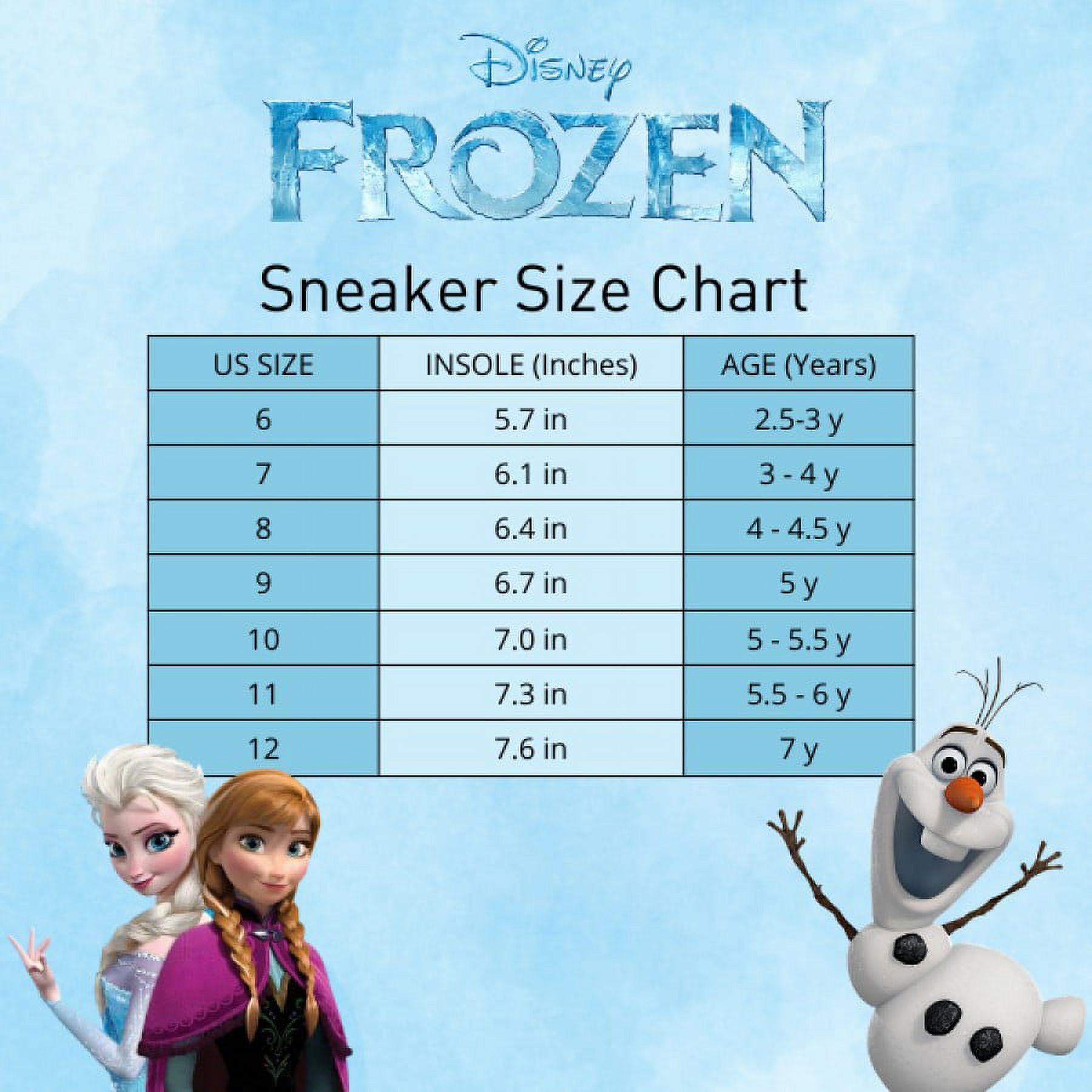 Disney Frozen II Anna & Elsa Girls Hook & Loop Light Up Sneakers - Lavender Silver, 10