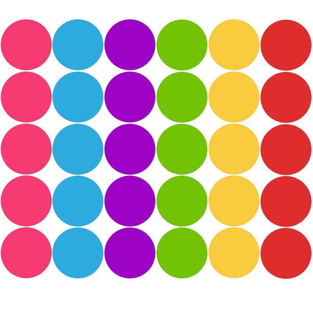 Adhesivos de suelo Outus Classroom, 30 unidades, 15,2 cm, multicolor