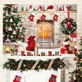 thumbnail image 6 of Harliver Merry Christmas Tree Wall Tapestry, Snowman Tapestry Hanging background, Xmas New Year Winter Party Backdrop, Tapestry Wall Decor for Living Room Bedroom Dorm, 59x51In, 6 of 6