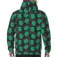 thumbnail image 7 of Honeii Cartoon Kawaii Frogs Pattern Mens Hoodies Men's Loose Sleeve Sweatshirt,Pullover Hooded Sweatshirt for Men,Essentials Hoodie-Small, 7 of 7