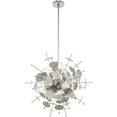 thumbnail image 4 of 6 Light Polished Chrome Pendant Chandelier with Chrome Discs & Glass Discs Shade, 4 of 5