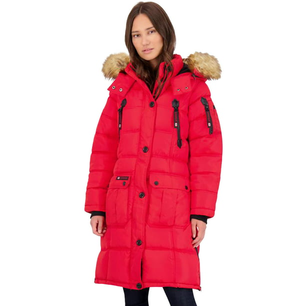 Canada Weather Gear Women S Faux Fur, Laundry Faux Fur Lined Coat Plus Size White