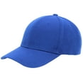 thumbnail image 3 of Royal Blue Velcro Closure Adult Unisex Baseball Cap, 3 of 7