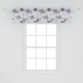 thumbnail image 2 of Ambesonne Floral Window Valance, Abstract Colored Design Art, 54" X 12", Blue Violet and Grey, 2 of 3