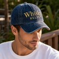 thumbnail image 5 of Whisky HELPS Baseball Cap Washed Distressed Adjustable Lightweight Breathable Casual Hat For All Seasons, 5 of 6