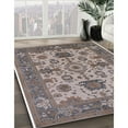 thumbnail image 2 of Ahgly Company Indoor Rectangle Mid-Century Modern Puce Purple Oriental Area Rugs, 7' x 9', 2 of 6