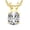 Yellow Gold, variant on IGI Certified LAB-GROWN Cushion Cut Diamond Pendant Necklace 4 Prong Premium Collection (F-G Color, VS1-VS2 Clarity) Platinum 16" Gold Chain 4 Carat