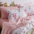 thumbnail image 2 of Sleep Zone Kids Twin Bedding Comforter Set - 5 Pieces Super Cute & Soft Bedding Sets & Collections with Comforter, Sheet, Pillowcase & Sham - Fade Resistant Easy Care (Pink Sheep), 2 of 7