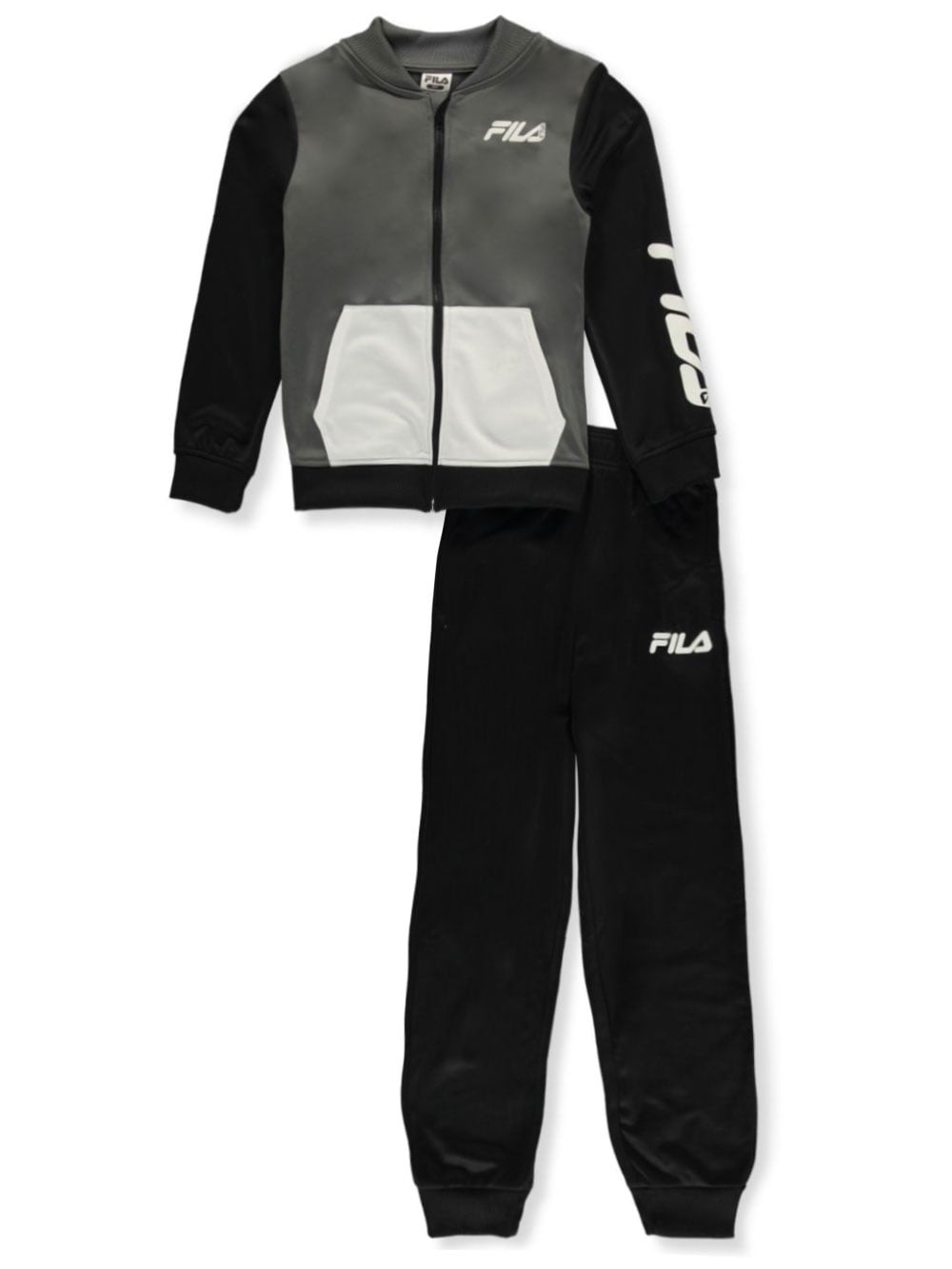 Reebok Boys Colorblocked 2-Piece Sweatsuit Pants Set Outfit