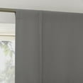 thumbnail image 3 of Sun Zero Nolan Collection Gray Solid Print Solid Rod Pocket Blackout Curtains, 40" X 63", 40"X63", Gray, 3 of 8