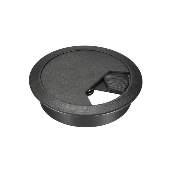 Cable Hole Cover, 2-3/8" Plastic Desk Grommet for Wire Organizer 20 Pcs (Black)