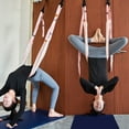 thumbnail image 1 of Zeus Flexible Gym Hanging Inversion Swing Aerial Yoga Hammock Stretcher Band Belt, 1 of 7