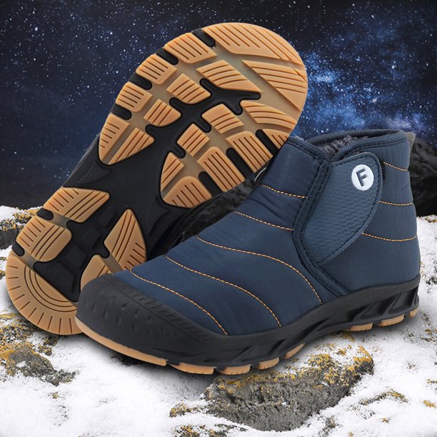 Botas de nieve Botines de tobillo para mujer y hombre, zapatillas antideslizantes para exteriores, botas casuales para clima frío Likrtyny Tenis De Mujer Tenis De Hombre