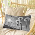 thumbnail image 4 of Vintage Blowball Pillow Covers, Linen Long Throw Pillow Case, Summer Botanical Retro Art Holiday Pillow Protector Decorative Cushion Cover for Living Room/Bedroom 16" x 24", 4 of 8