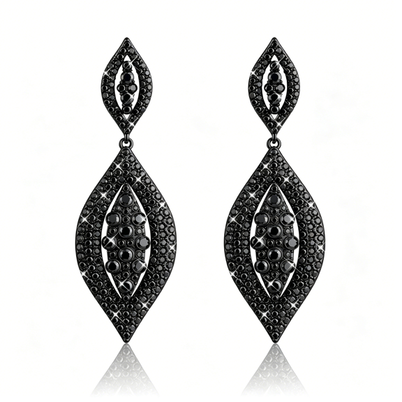 DESIGNICE Clip on Earrings for Women Glitter Rhinestone Crystal Wedding Bridal Earring Non Piercing Dangle Earrings Fashion Jewelry