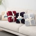 thumbnail image 7 of PAVILIA Soft Fleece Sherpa Throw Blanket for Couch Bed Twin, Wine, 60x80, 7 of 7