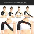 thumbnail image 3 of WALFRONT Adjustable Shoulder Support Brace Strap Sport Gym Compression Women&Men Black, 3 of 7