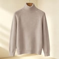 thumbnail image 4 of cocolona Solid Color Mock Neck Sweaters for Women Raglan Sleeve Basic Knit Sweater Fall Winter Warm Layer Sweater, 4 of 5