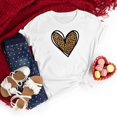 thumbnail image 1 of WILLBEST T-Shirts pour Femmes Valentines Day Imprimé Manches Courtes Col Rond T-Shirt Haut, 1 of 3