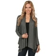 thumbnail image 4 of Women's Casual Solid Long Sleeve Loose Fit Open Cardigan, 4 of 4